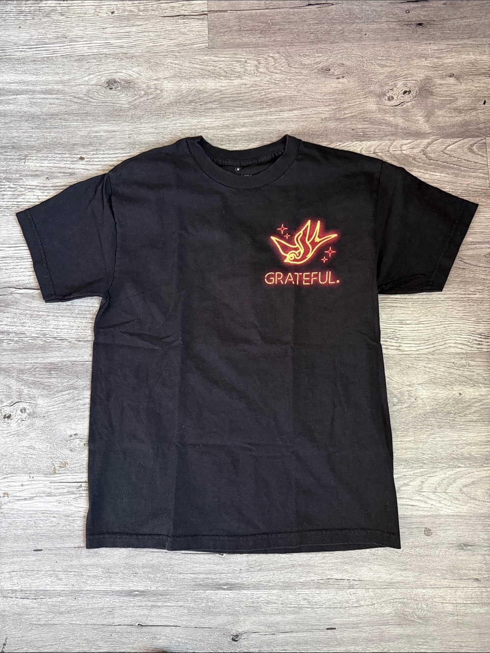 Grateful Black Short-Sleeve Graphic Tee